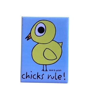 David and Goliath chicks rule y2k magnet